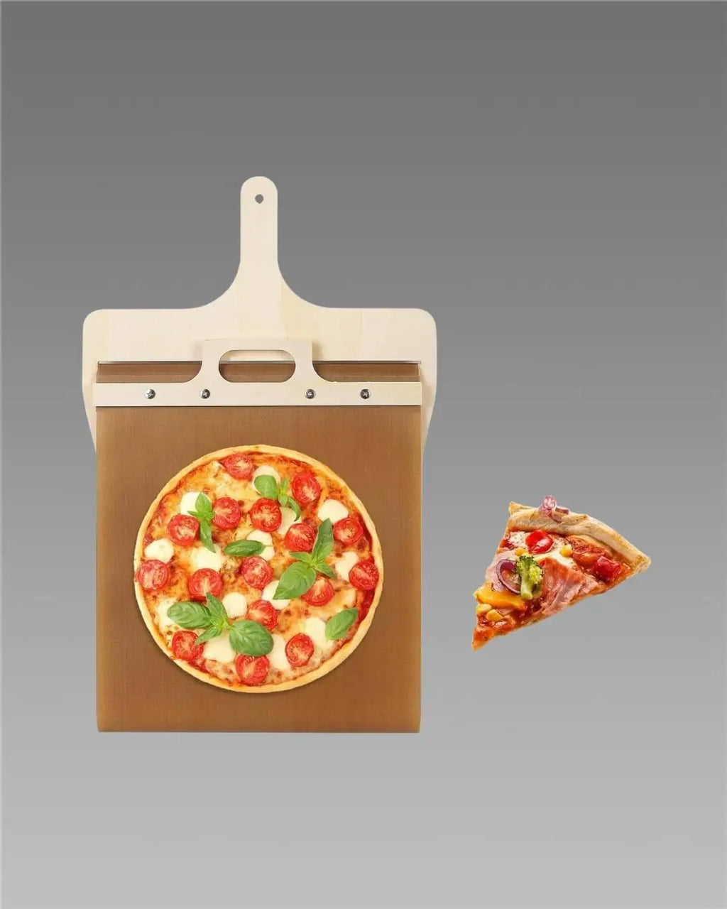 Wooden Pizza Paddle with Smooth Handle for Easy Pizza Transfer