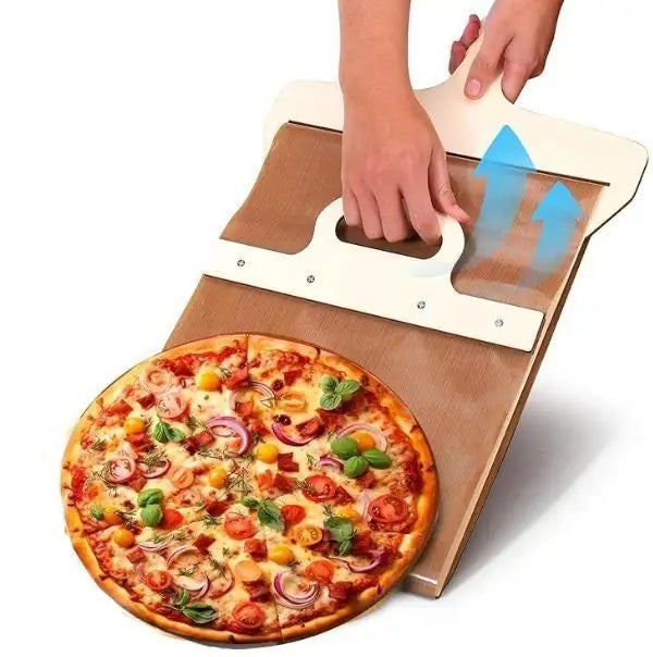 Wooden Pizza Paddle with Smooth Handle for Easy Pizza Transfer