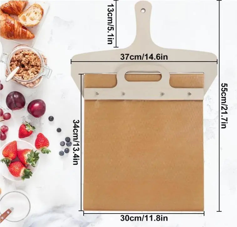 Wooden Pizza Paddle with Smooth Handle for Easy Pizza Transfer