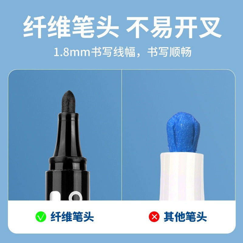 Black Oil-Based Waterproof Marker Pen – Large Capacity Permanent Marker