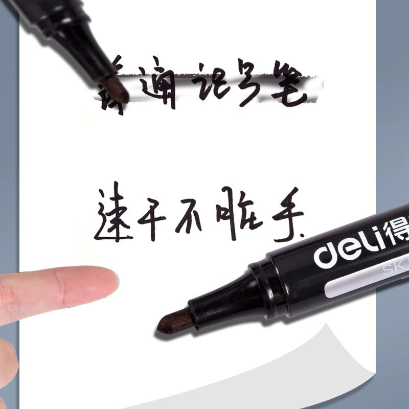 Black Oil-Based Waterproof Marker Pen – Large Capacity Permanent Marker