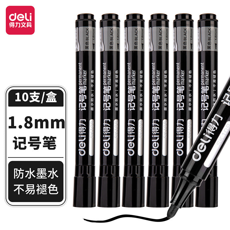 Black Oil-Based Waterproof Marker Pen – Large Capacity Permanent Marker