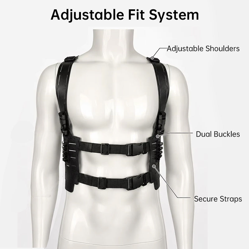 Tactical Shoulder Harness – Adjustable Utility Chest Rig