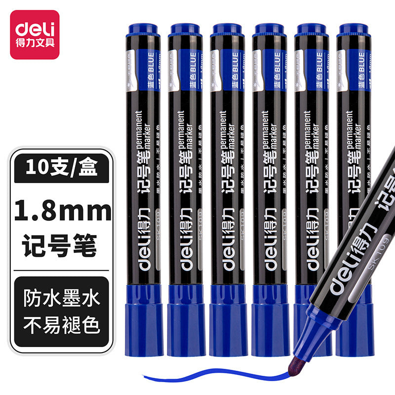 Black Oil-Based Waterproof Marker Pen – Large Capacity Permanent Marker
