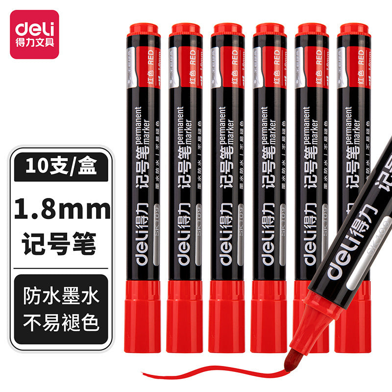Black Oil-Based Waterproof Marker Pen – Large Capacity Permanent Marker